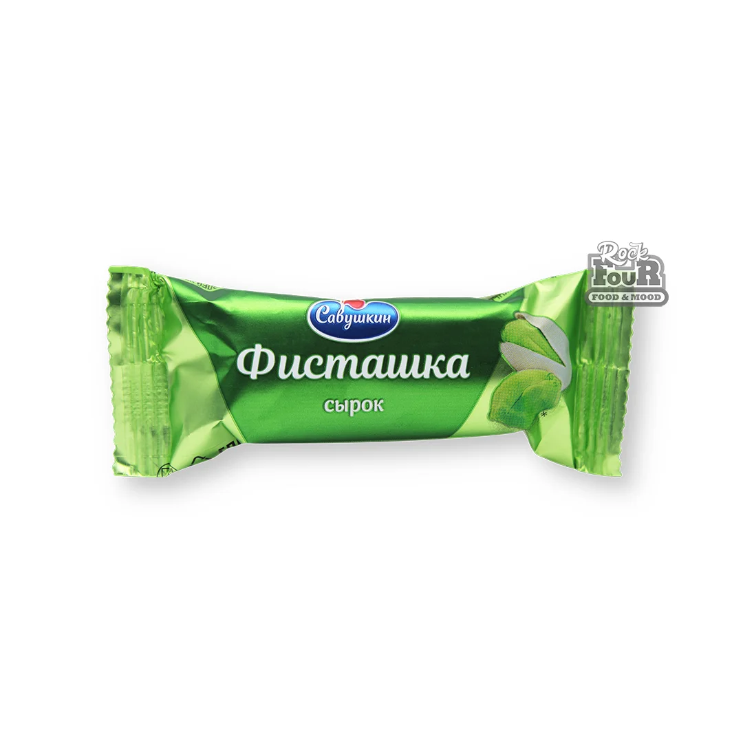 Կաթնաշոռային պանրիկ «Савушкин Պիստակ» ջնարակապատ 40գ